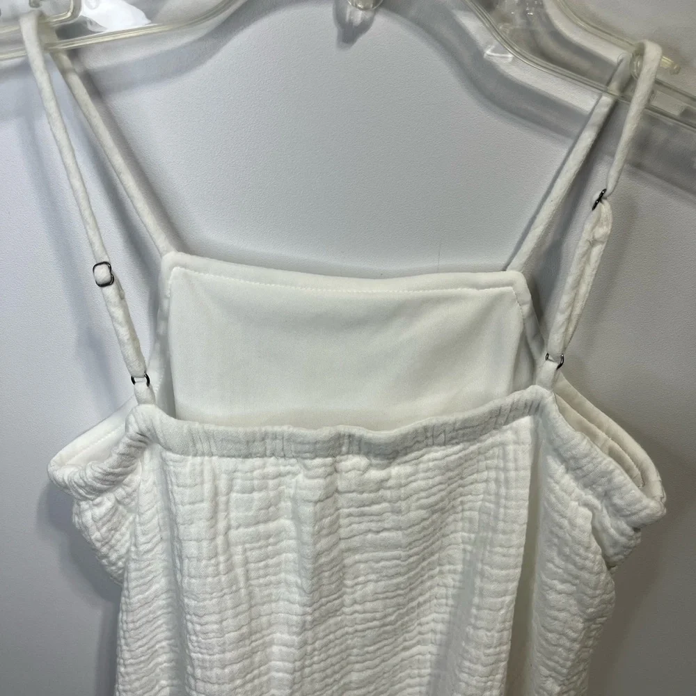 Copper Key White Wrap-Style Gauze Muslin Cotton Cami Dress Girls Size 6